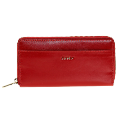 Lavor Δερμάτινο Γυναικείο Πορτοφόλι Κόκκινο 1-6012